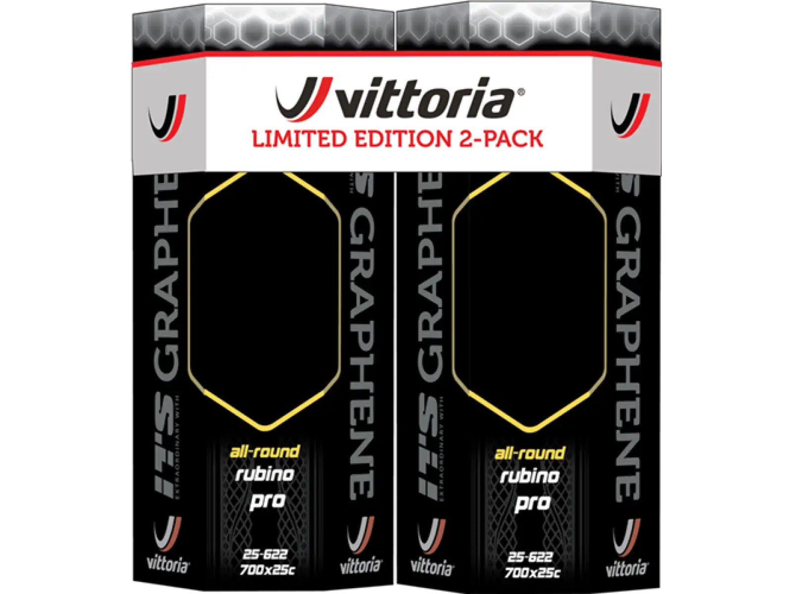 Vittoria Rubino Pro IV G2.0 Twin Pack 2-pack road tire kevlar + 2x tubes