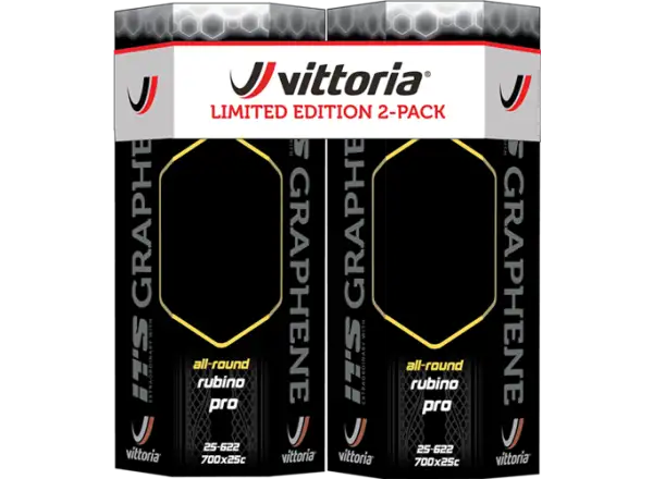 Vittoria Rubino Pro IV G2.0 Twin Pack 2-pack road tire kevlar + 2x tubes