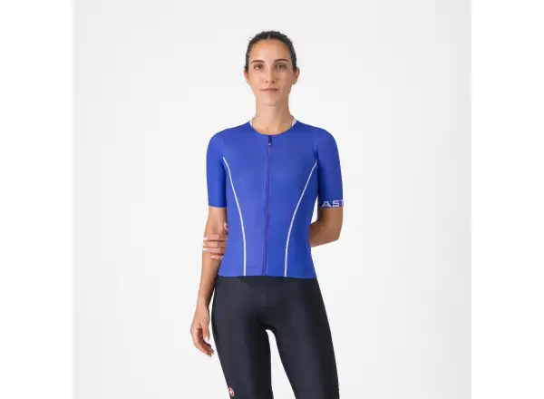 Castelli Anima Flow women's jersey Ultraviolet/Purple Mist