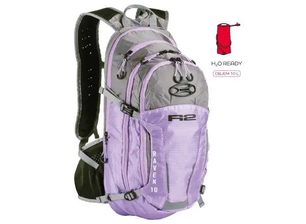 R2 Raven sports backpack 10l lilac purple/black
