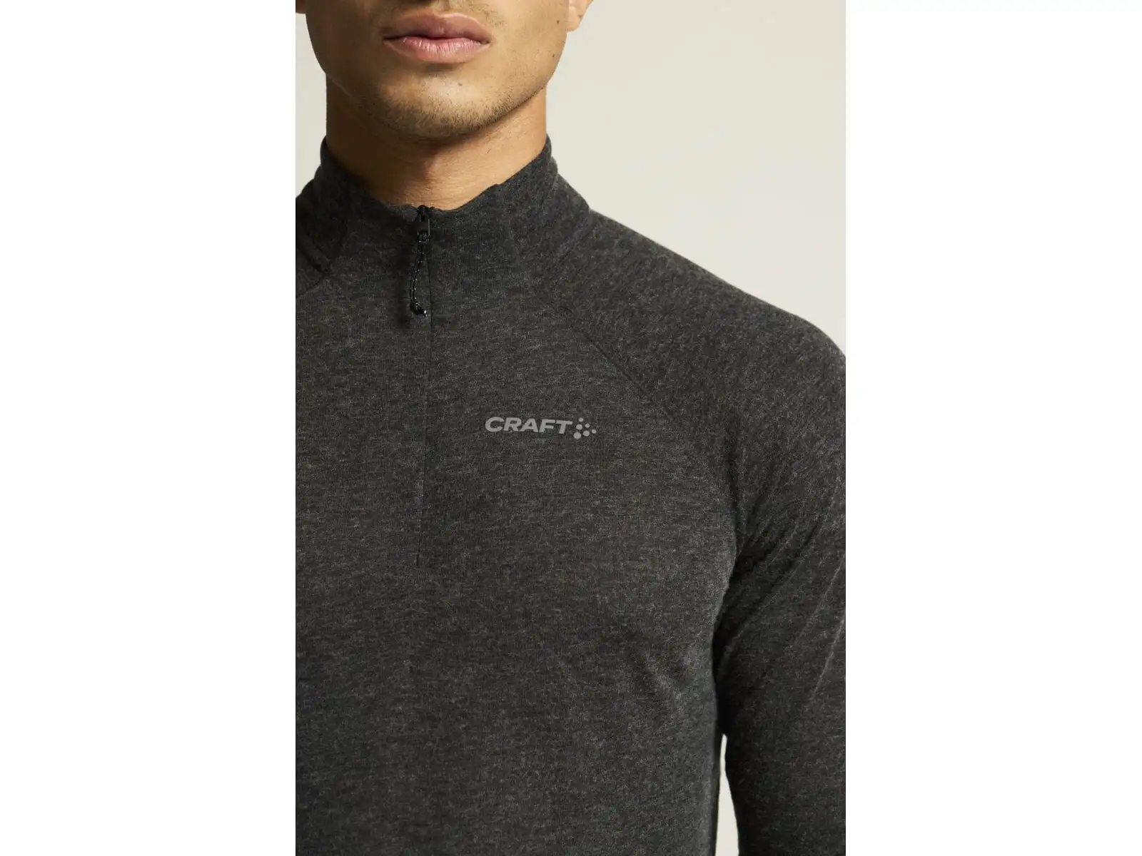 Craft ADV SubZ Wool men's running shirt long sleeve black