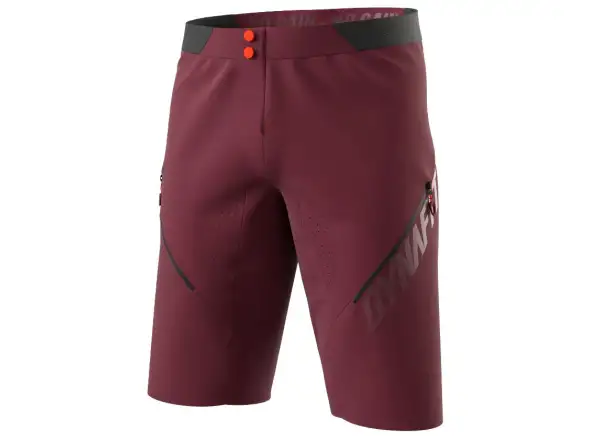 Dynafit Ride Light Dynastretch men's cycling shorts without insert Burgundy
