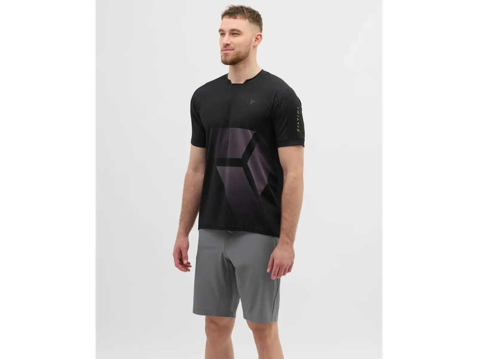 Silvini Gallo men's loose jersey short sleeve Black/Grey
