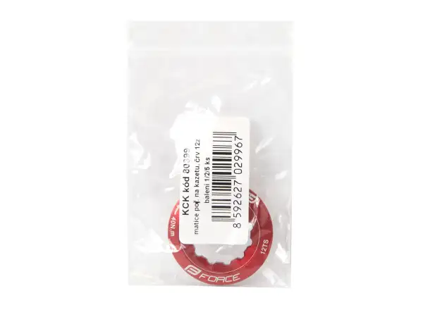 Force lockring for cassette red
