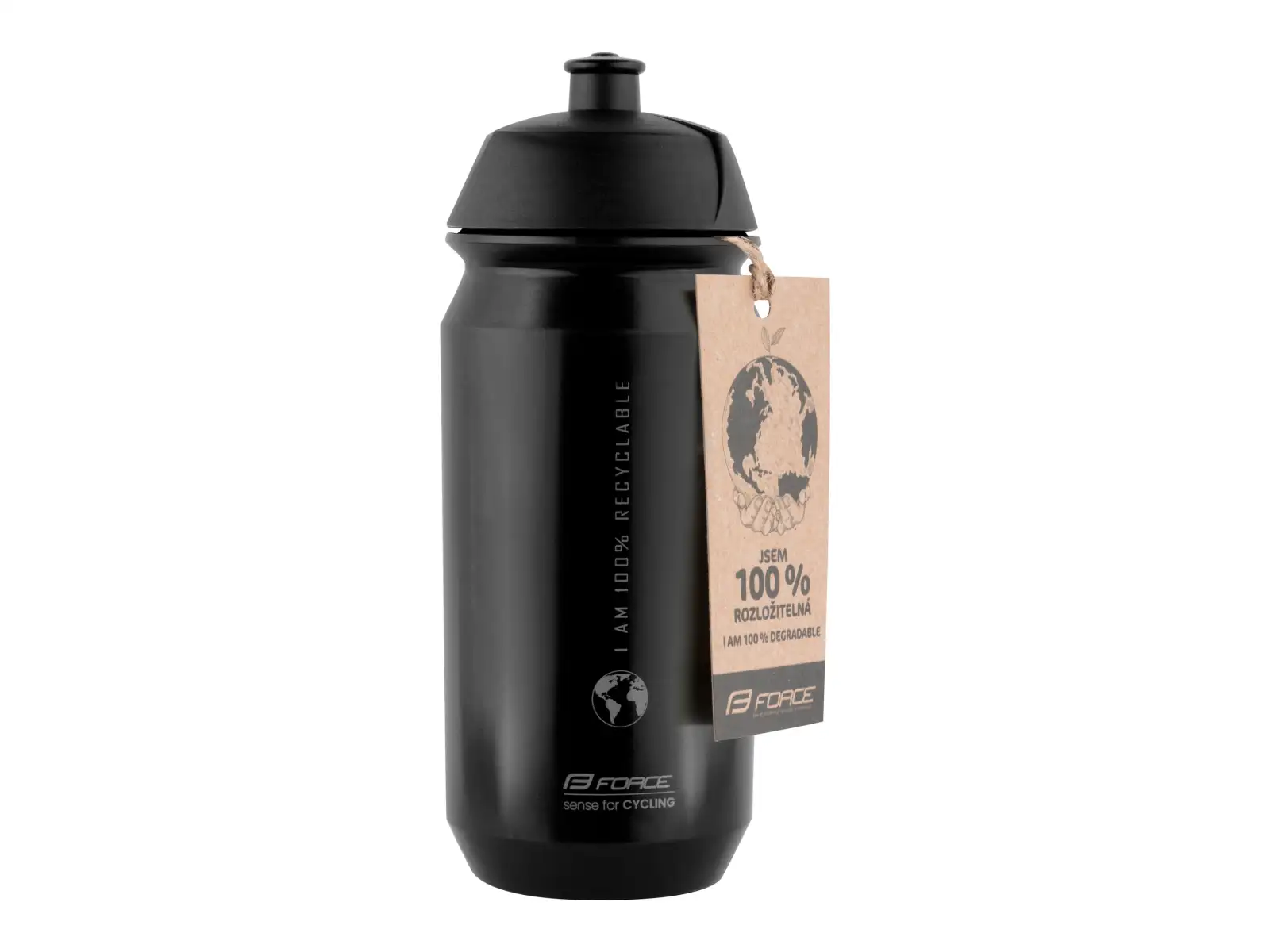 Force Bio Earth cycling bottle 500 ml black/grey