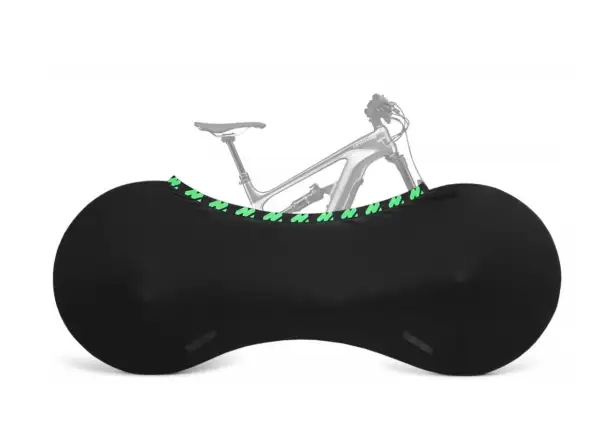 Montone bike mKayak PRO 2.0 E cover for e-bike for indoor use black/green