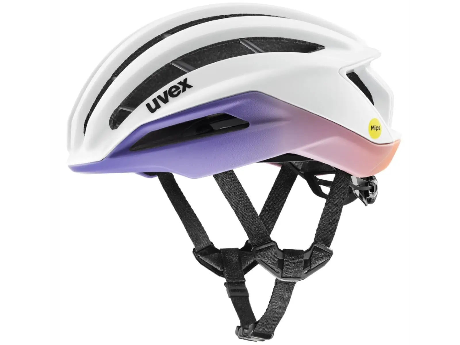 Uvex Surge Aero MIPS road helmet White/Lila Apricot Matt