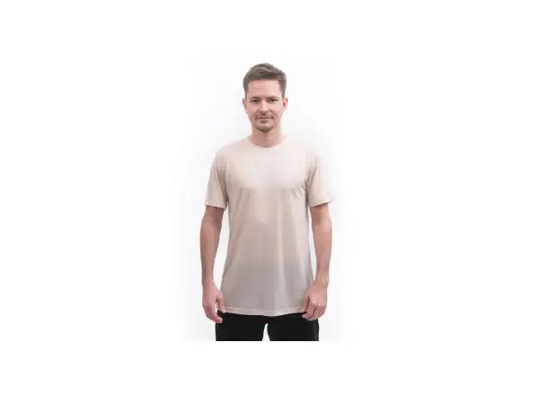 Sensor Merino Lite men's shirt short sleeve Mottled Beige
