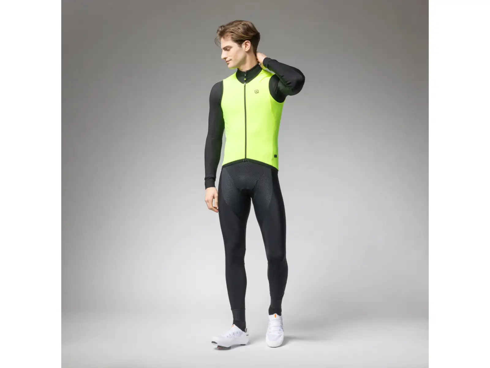 Alé PR-E Thermo 2.0 men's cycling vest Fluo Yellow