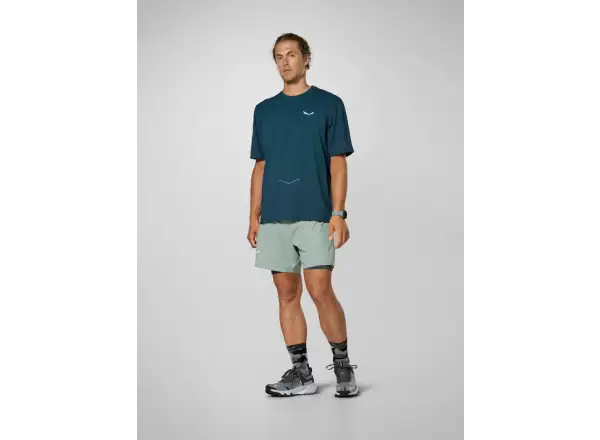 Salewa Pedroc Durastretch 2-in-1 men's shorts Willow Green
