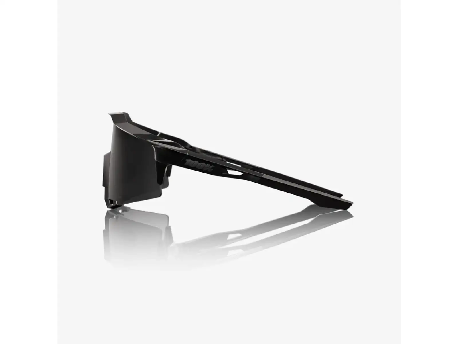 100% Speedcraft sunglasses Matte Black Gloss Black/Black Mirror