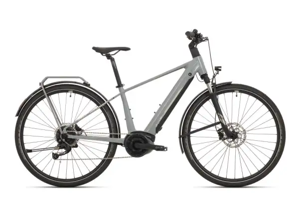 Superior eXR 6050 B Touring trekking e-bike Gloss Gray/Chrome Silver
