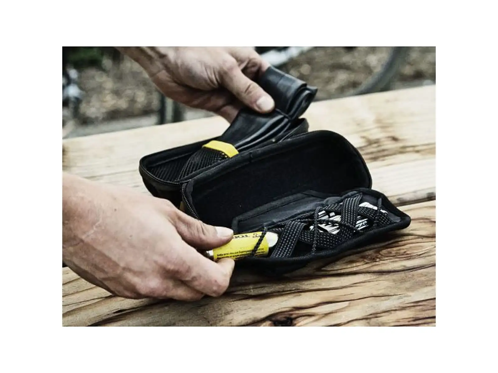 Topeak Cagepack tool bag for frame 0.75 l black/yellow