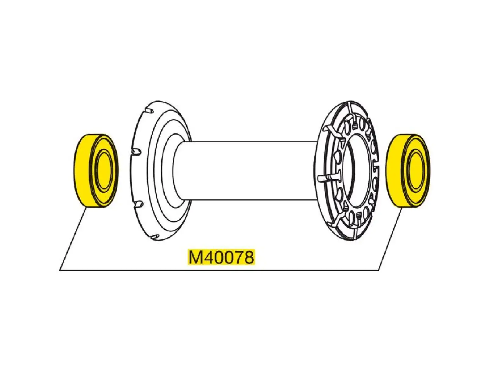 Mavic Bearing Kit for front hub (M40078)