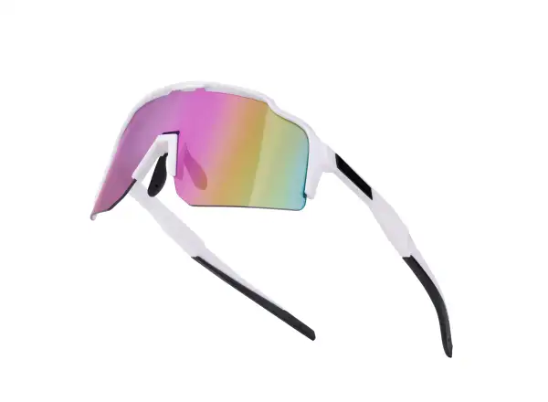 Force Strive glasses white/purple-yellow mirrored lens