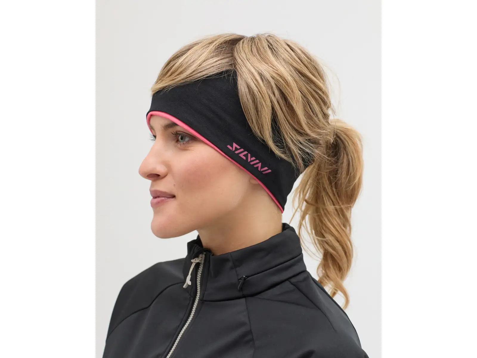 Silvini Trebbia unisex headband Red/Black