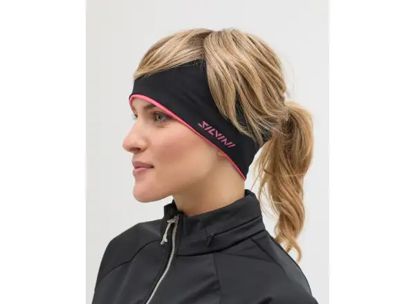 Silvini Trebbia unisex headband Red/Black