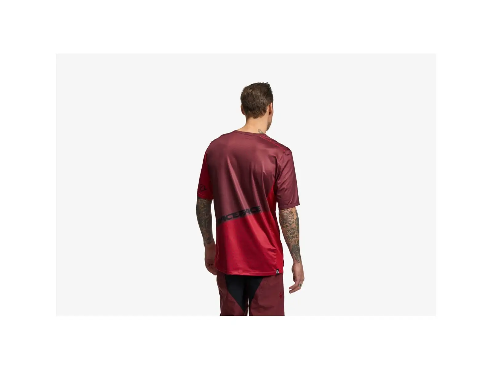 Race Face Indy Men's Short Sleeve Jersey Dark Red