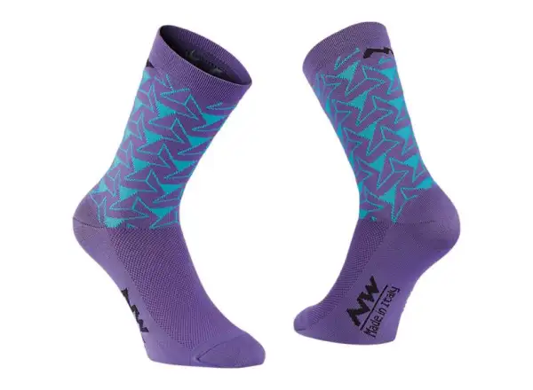 Northwave Dedalo Socks Women Purple/Light Blue