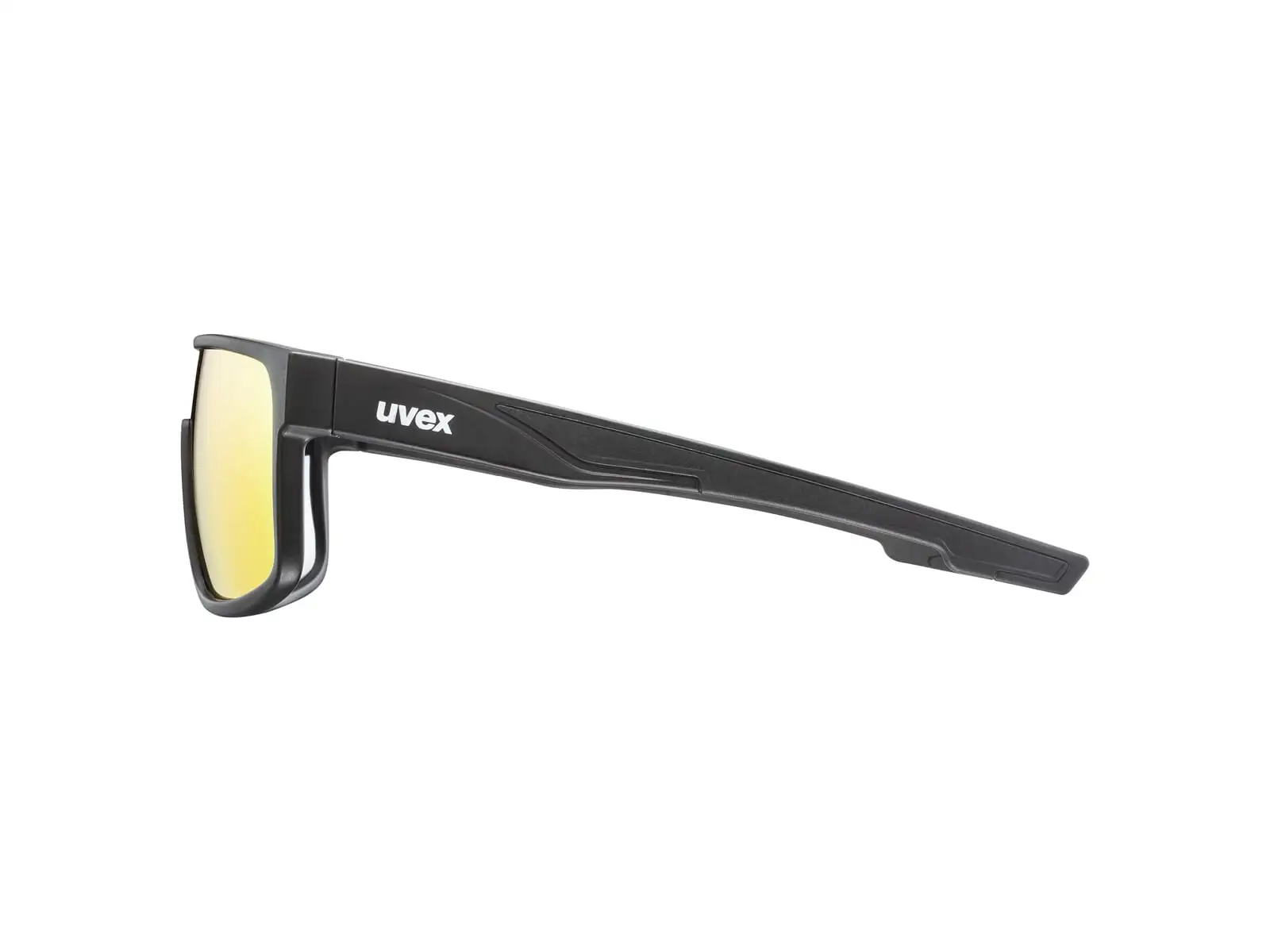 Uvex LGL 51 cycling glasses Black Mat/Mirror Red