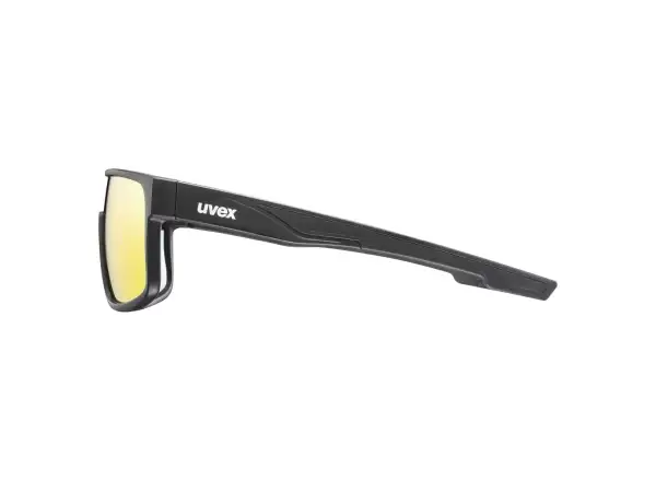 Uvex LGL 51 cycling glasses Black Mat/Mirror Red