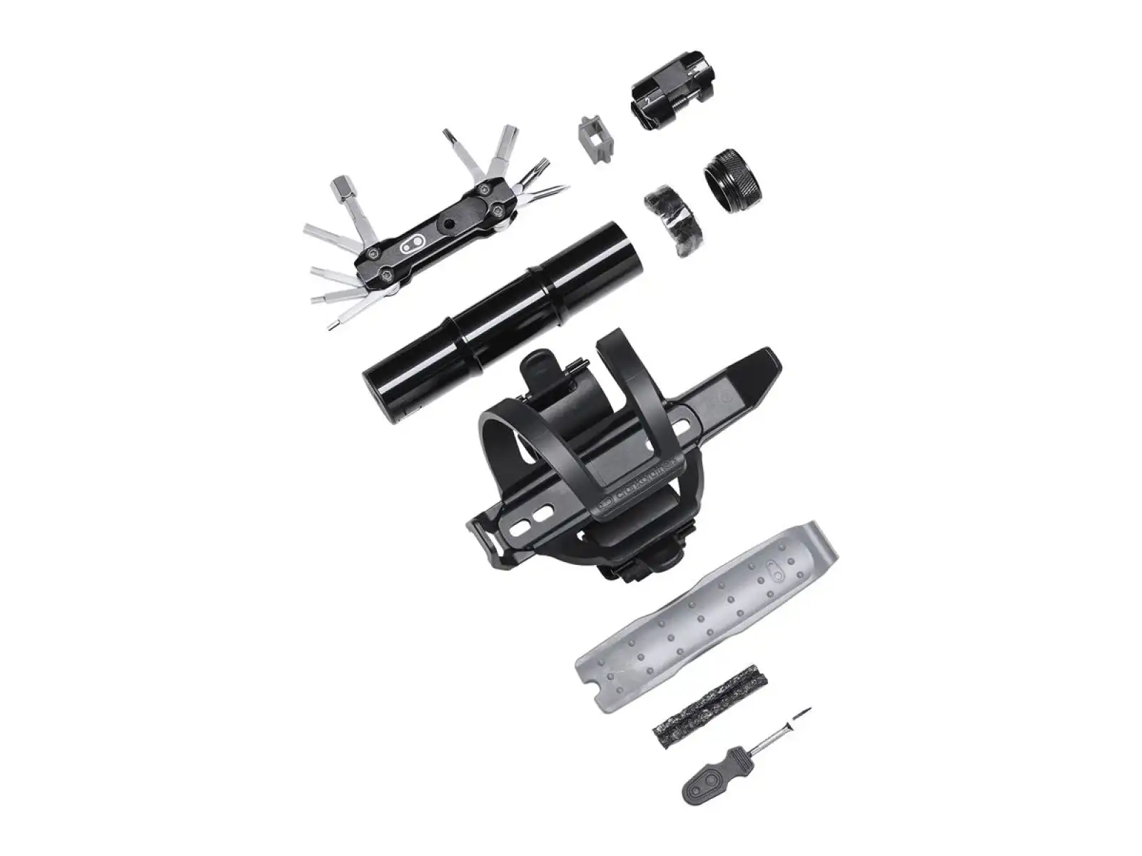 Crankbrothers S.O.S. BC18 bottle cage and tool kit black