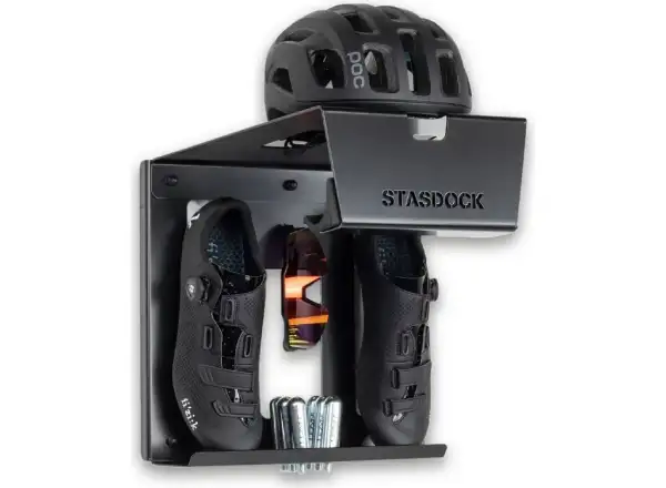 Stasdock bike holder on wall - Happy Black