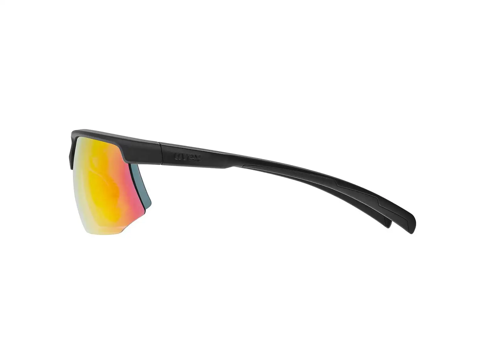Uvex Aerios Glasses Black Matt / Mir. Red