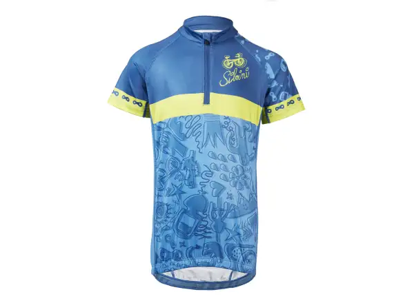 Silvini Scrivia kids jersey blue/lime