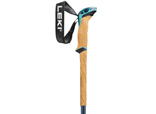 Leki Bernina Lite 2 women's ski touring poles Denim blue/Midnight blue/Mint