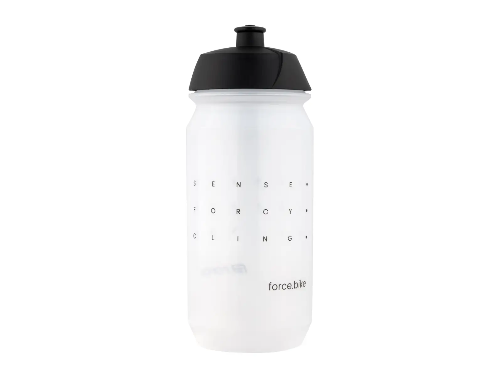 Force Sense cycling bottle 500 ml transparent/black