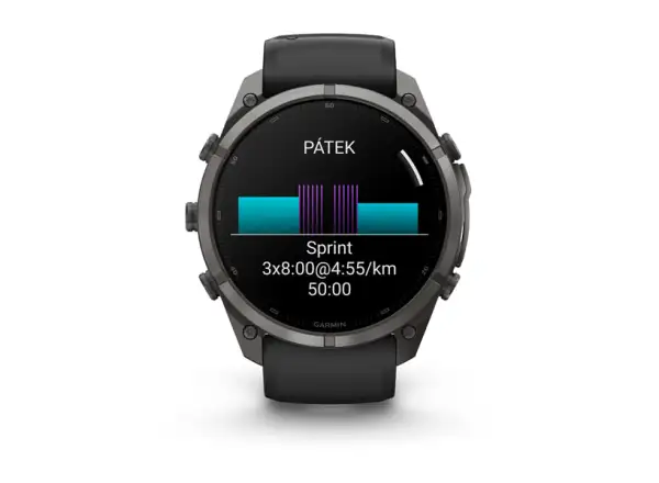Garmin Fénix 9 Pro inReach 47 mm smartwatch Carbon gray DLC Titanium Black/Pebble gray