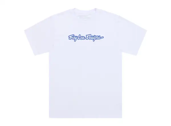 Troy Lee Designs Signature men's T-shirt short sleeve White