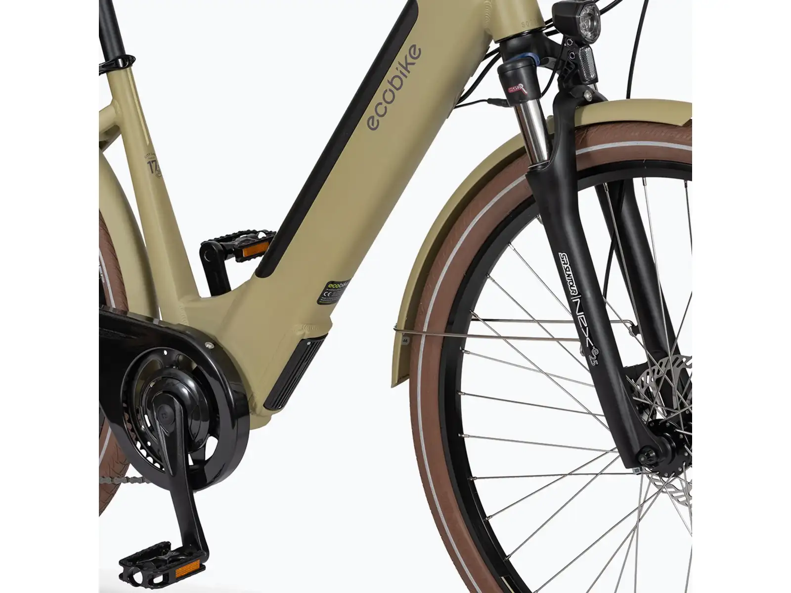 Ecobike X-City city e-bike 468 Wh Cappuccino