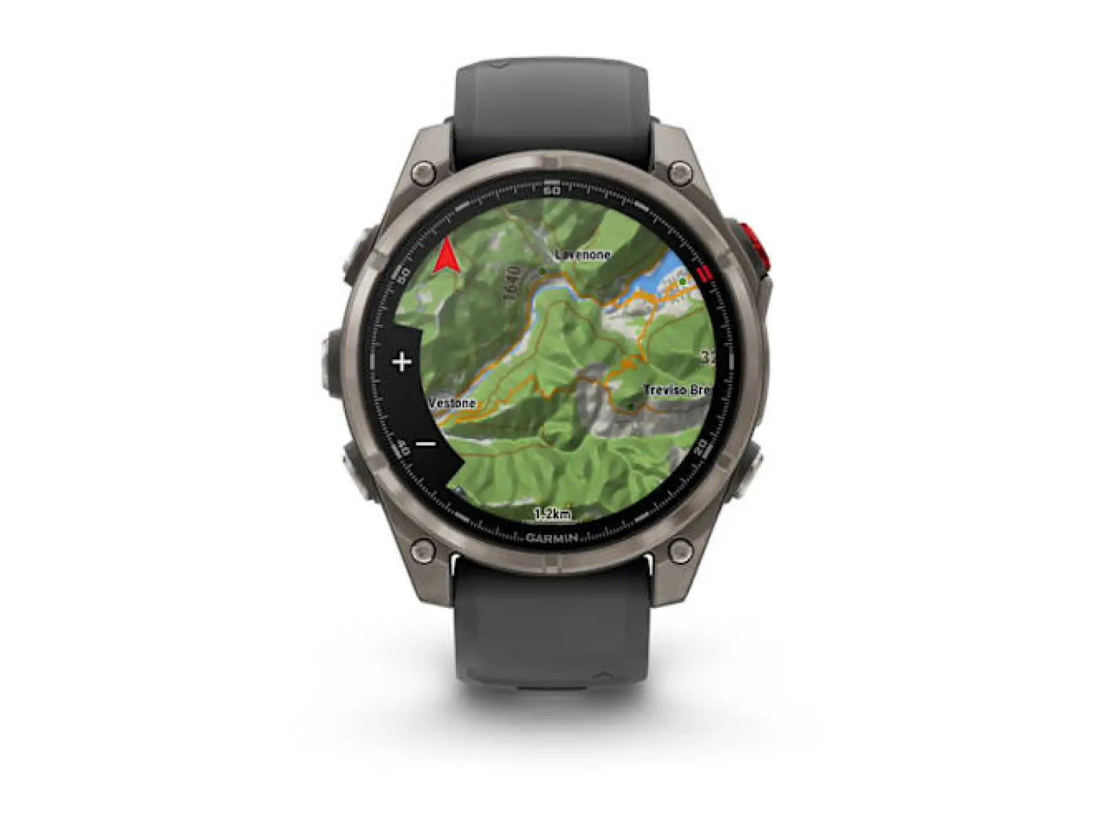 Garmin fenix 8 Pro 47 mm, AMOLED Sapphire, Titanium with silicone strap Graphite/Black