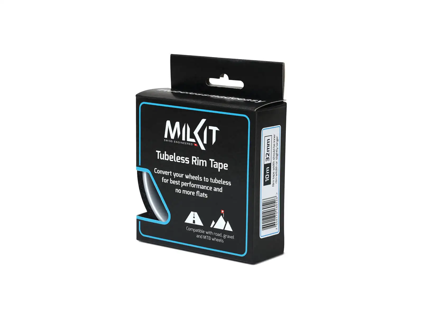 milKit tubeless rim tape 10 m x 32 mm black