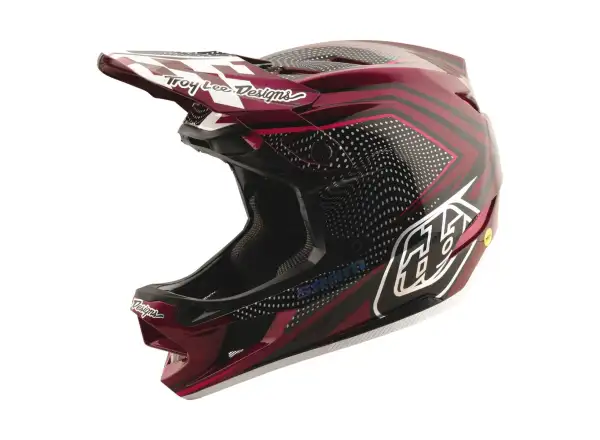 Troy Lee Designs x SRAM D4 Carbon helmet Radioscape Black/Berry