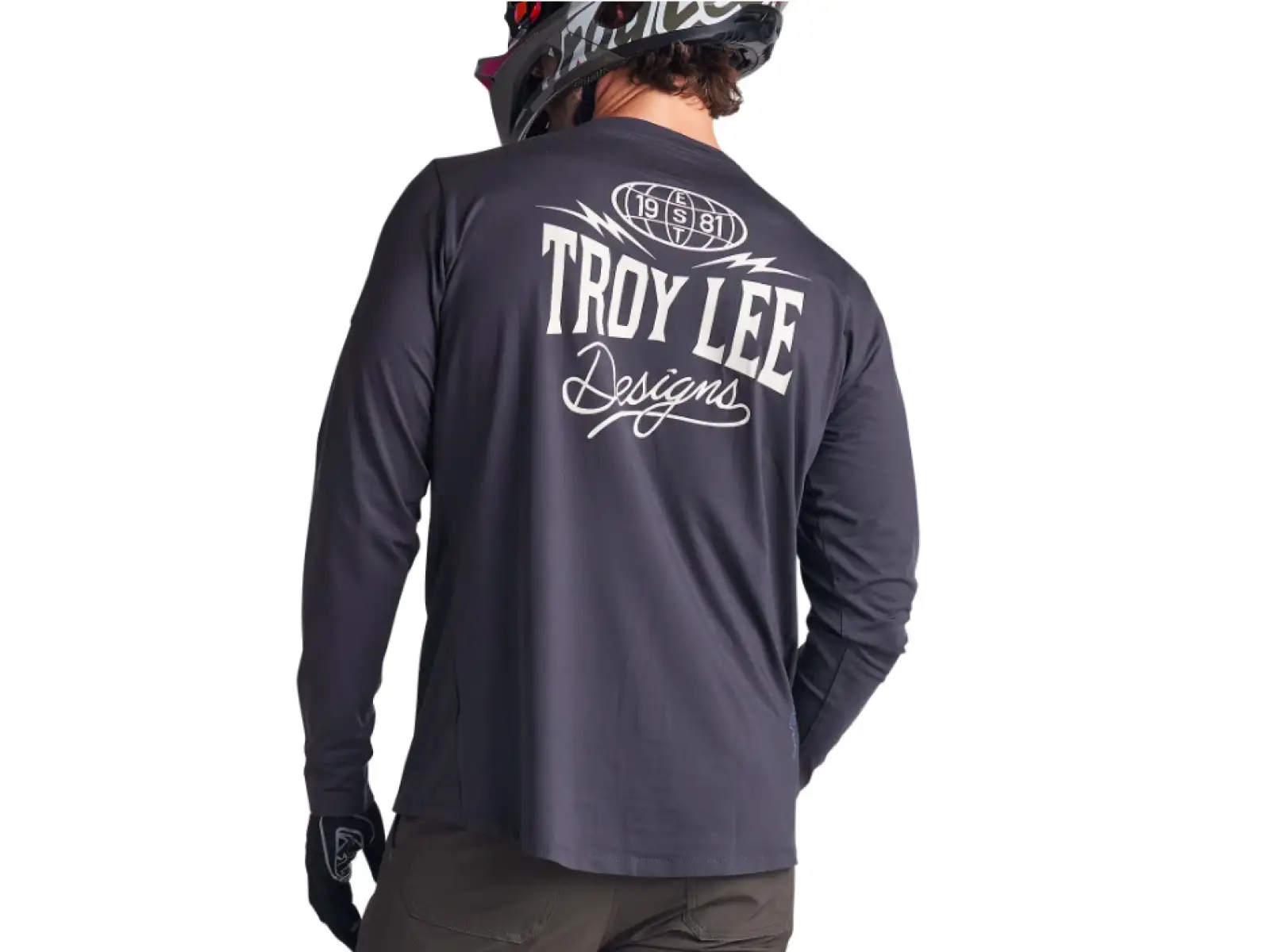 Troy Lee Designs Ruckus Ride Tee men's jersey long sleeve Bolts Carbon