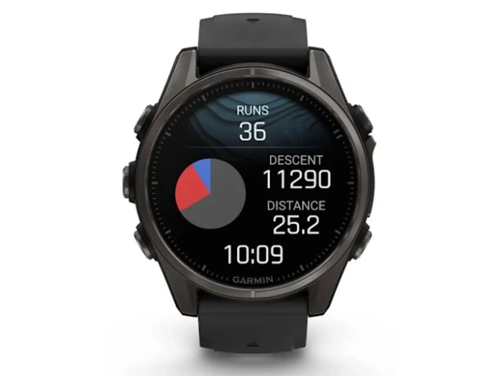 Garmin fenix 8 - 43 mm AMOLED Sapphire smart watch Carbon titanium Black/Pebble grey