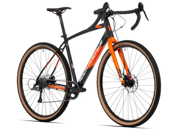 Rock Machine Gravelride 200 gravel bike Gloss Black/Brick Orange/Silver