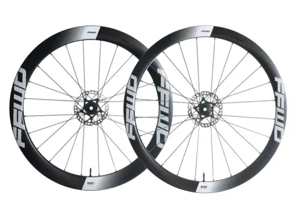 FFWD RYOT55 FFWD 2:1 road wheelset clincher White hub Shimano HG11