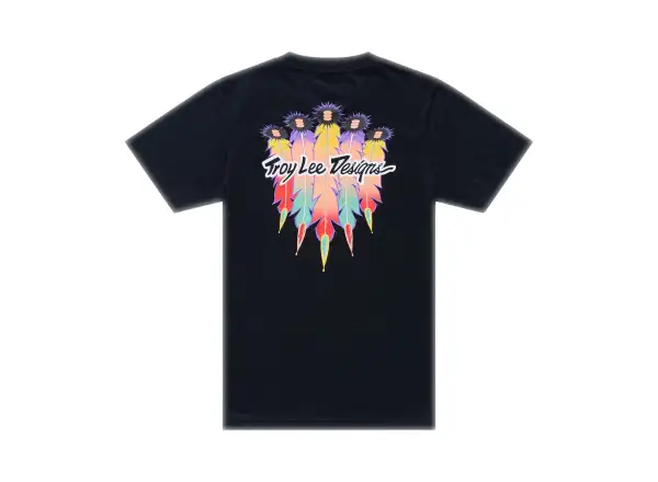 Troy Lee Designs Feathers kids short sleeve T-shirt Black/Black