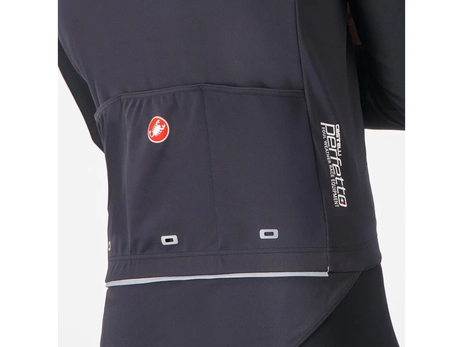 Castelli Perfetto RoS 3 Jacket men's jacket Light Black/Silver Reflex