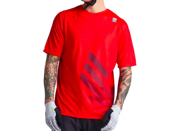 Troy Lee Design Skyline SS SRAM Eagle One men's jersey short sleeve Fiery Red