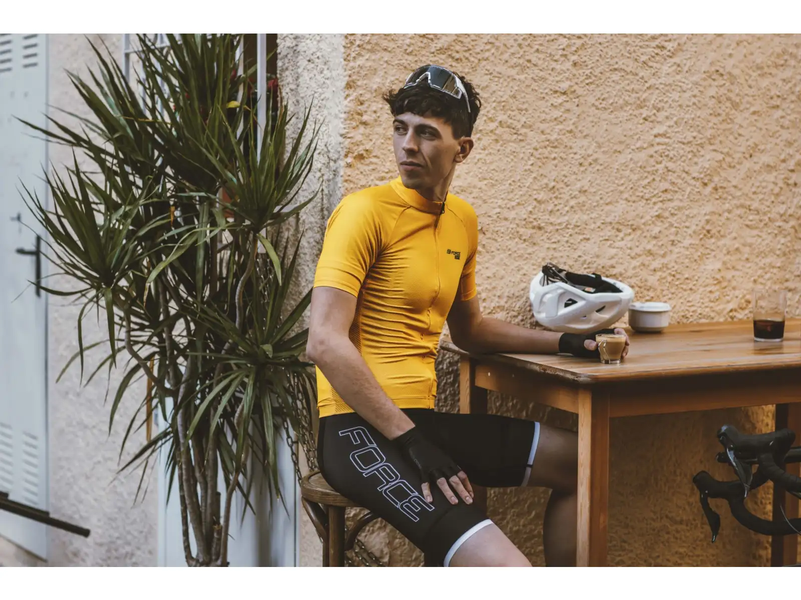 Force Pure men's jersey short sleeve yellow