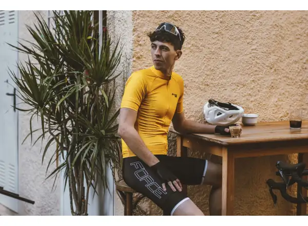Force Pure men's jersey short sleeve yellow