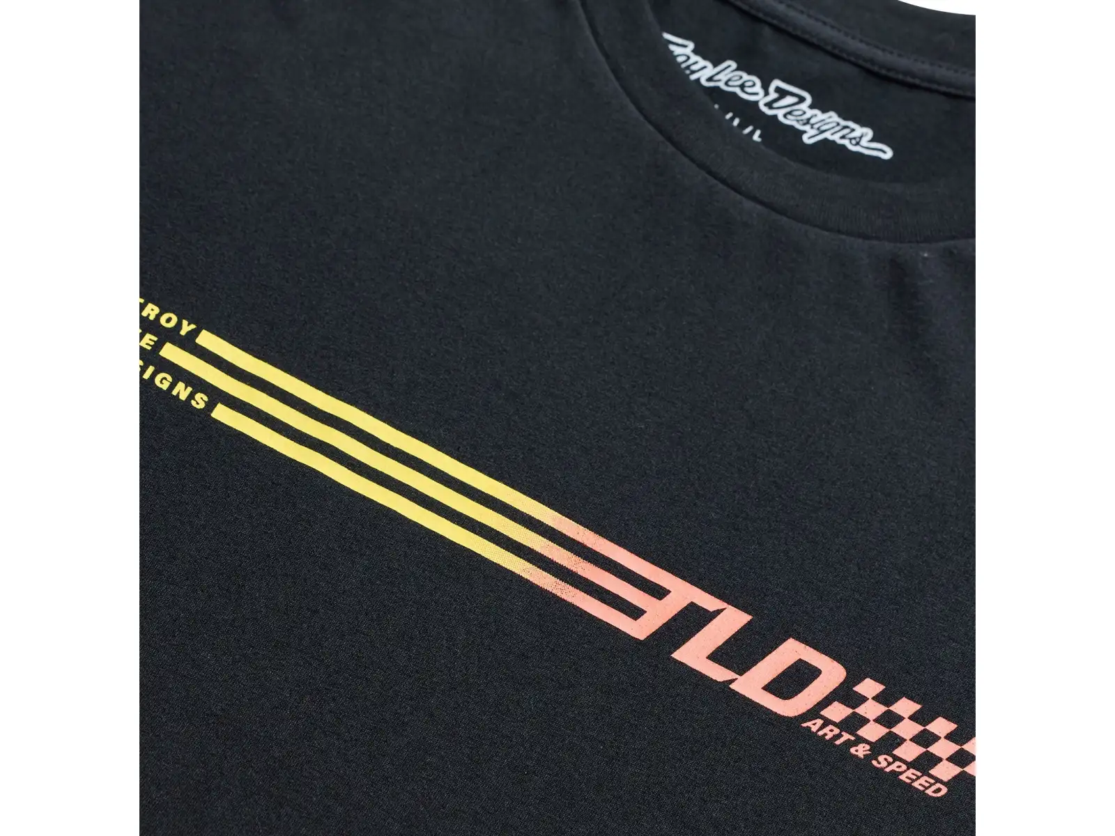 Troy Lee Designs Stripes men's T-shirt short sleeve Black