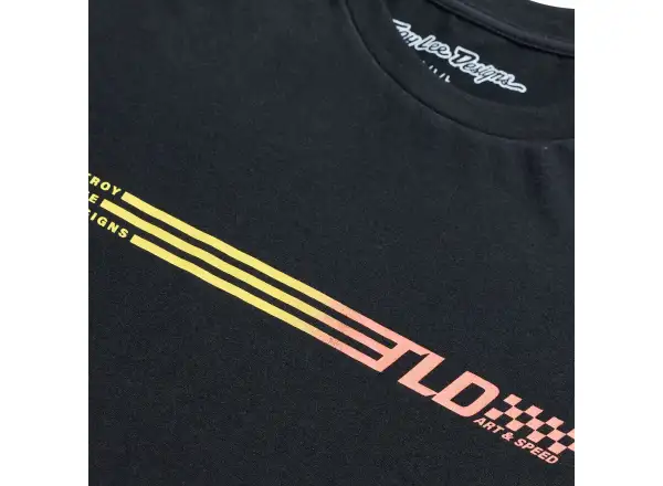 Troy Lee Designs Stripes men's T-shirt short sleeve Black
