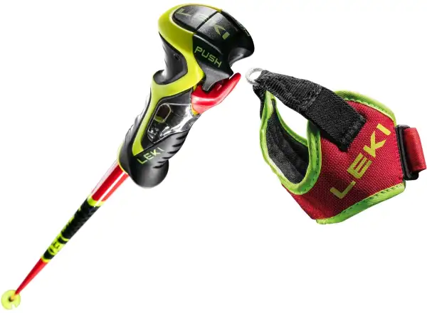 Leki WCR TBS SL 3D alpine poles Bright Red/Black/Neonyellow