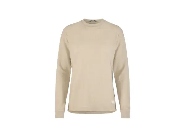 Craf Wool Waffle women's long sleeve shirt beige